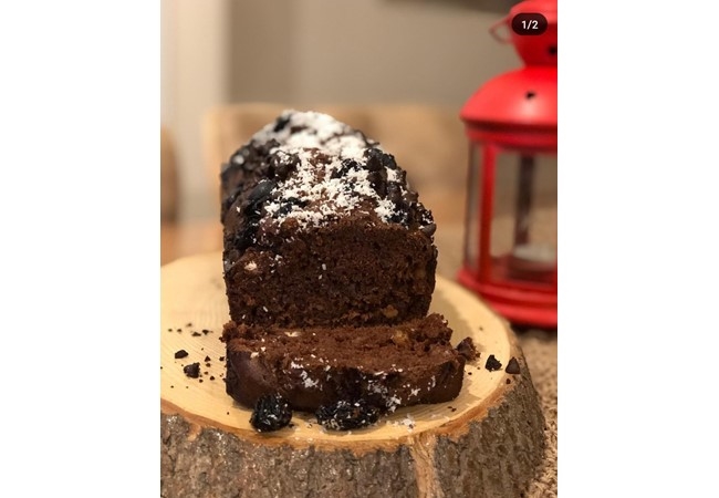 Şekersiz Kakaolu Cevizli Kek